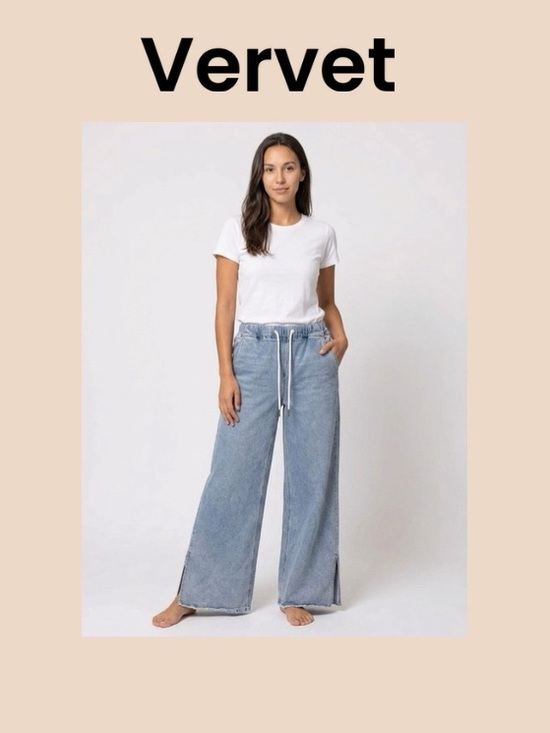 Vervet Denim - Loverlet Jeans By Vervet Wide Leg Pullon Jeans Size 29/9